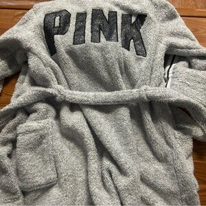 Victoria’s Secret pink Sherpa, Ro, glitter bling size medium large